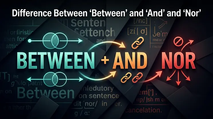 Difference Between โBetweenโ and โAndโ and โNorโ