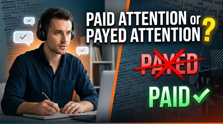 Paid Attention or Payed Attention