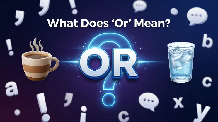 What Does "Or" Mean?