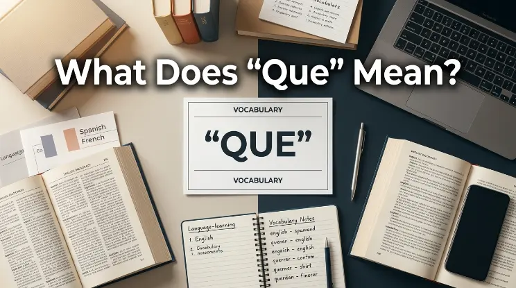 What Does "Que" Mean?