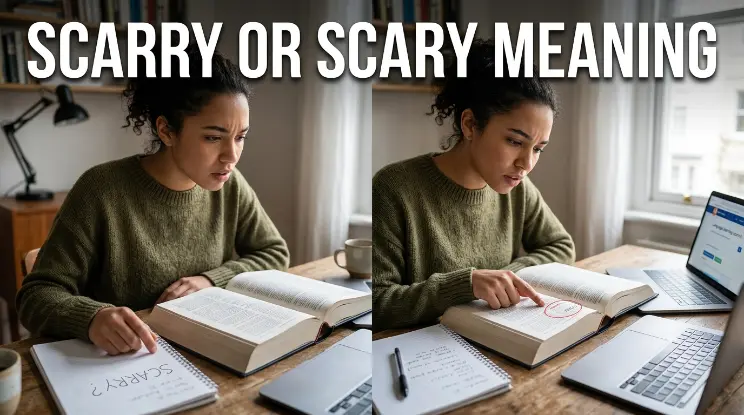 Scarry or Scary Meaning