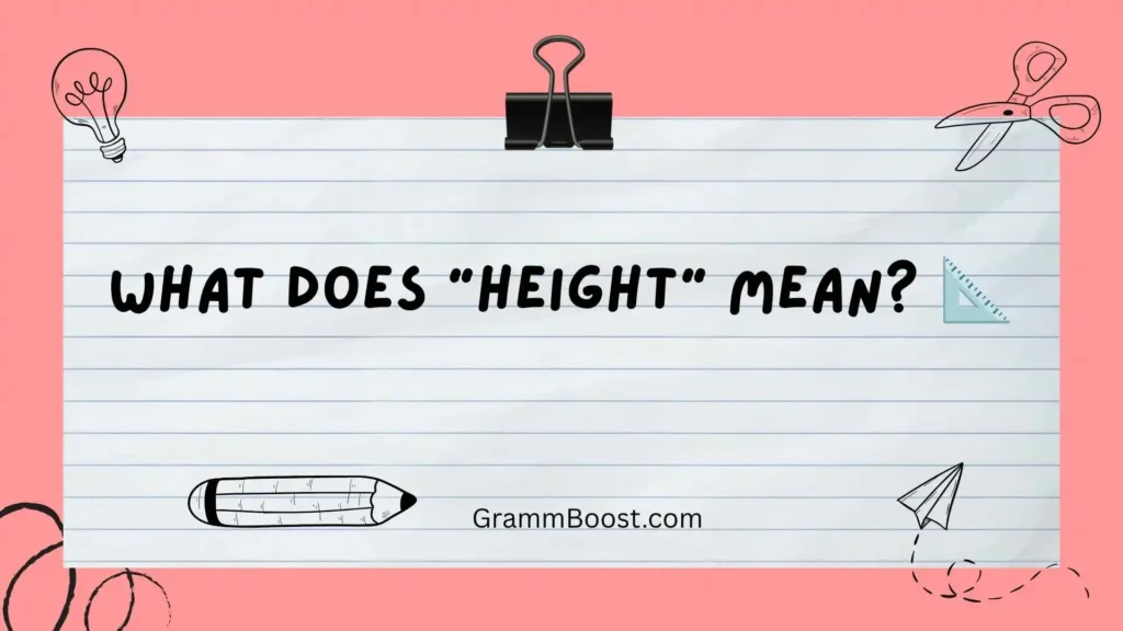 What Does "Height" Mean?