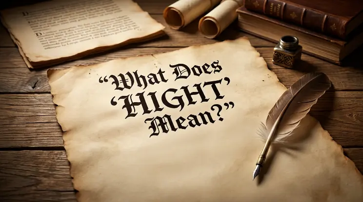 What Does "Hight" Mean? 📜
