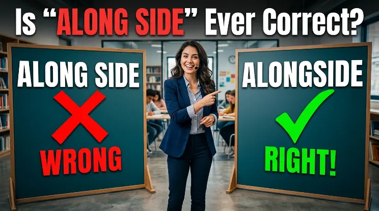 Is "Along Side" Ever Correct?