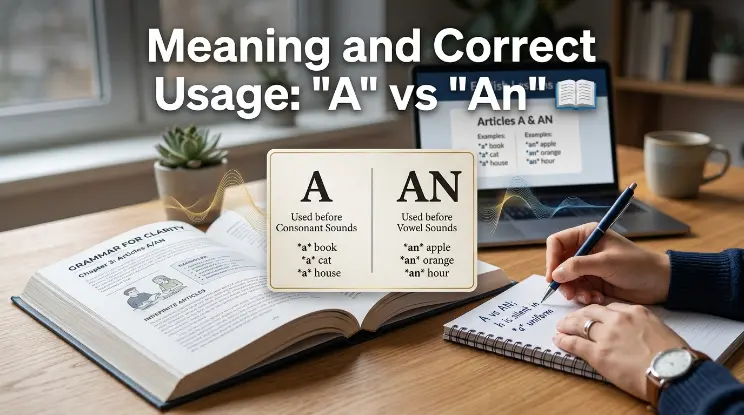 Meaning and Correct Usage: "A" vs "An" 📖