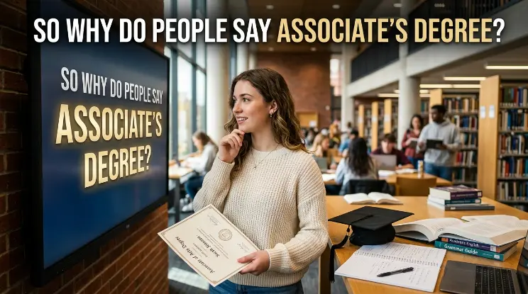 So Why Do People Say "Associate's Degree"?