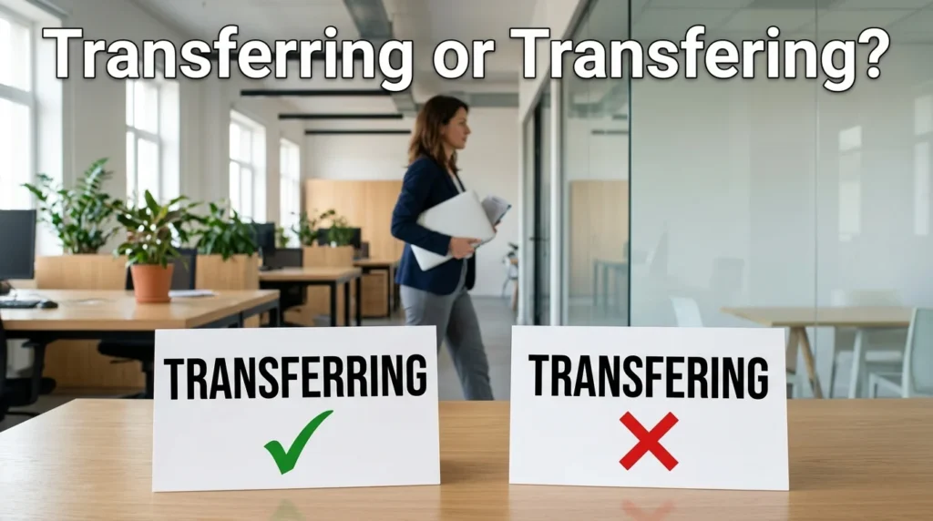 The Correct Spelling: "Transferring" ✅