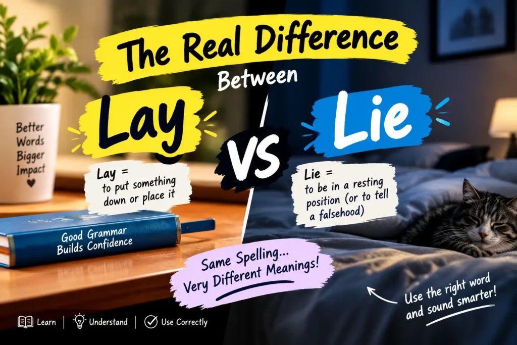 The Real Difference Between "Lay" and "Lie"