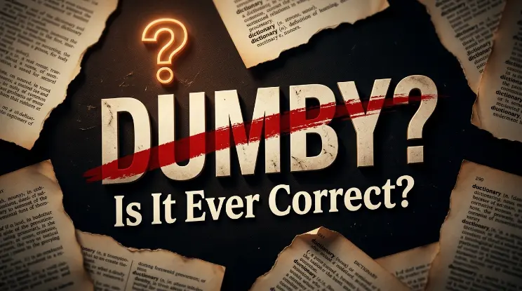 What About "Dumby"? Is It Ever Correct?