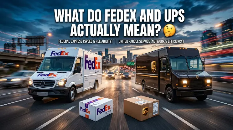 What Do "FedEx" and "UPS" Actually Mean? 🧐