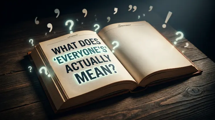 What Does "Everyone's" Actually Mean? 📖