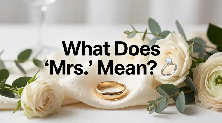 What Does "Mrs." Mean? ๐