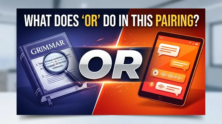 What Does "Or" Do in This Pairing?