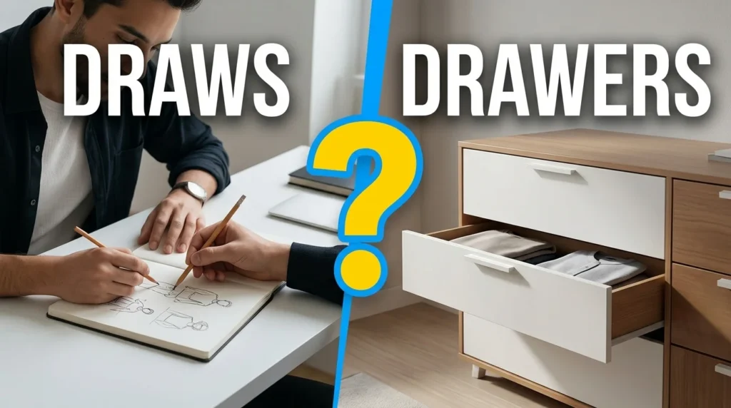 Why Do People Confuse "Draws" and "Drawers"? 🗣️