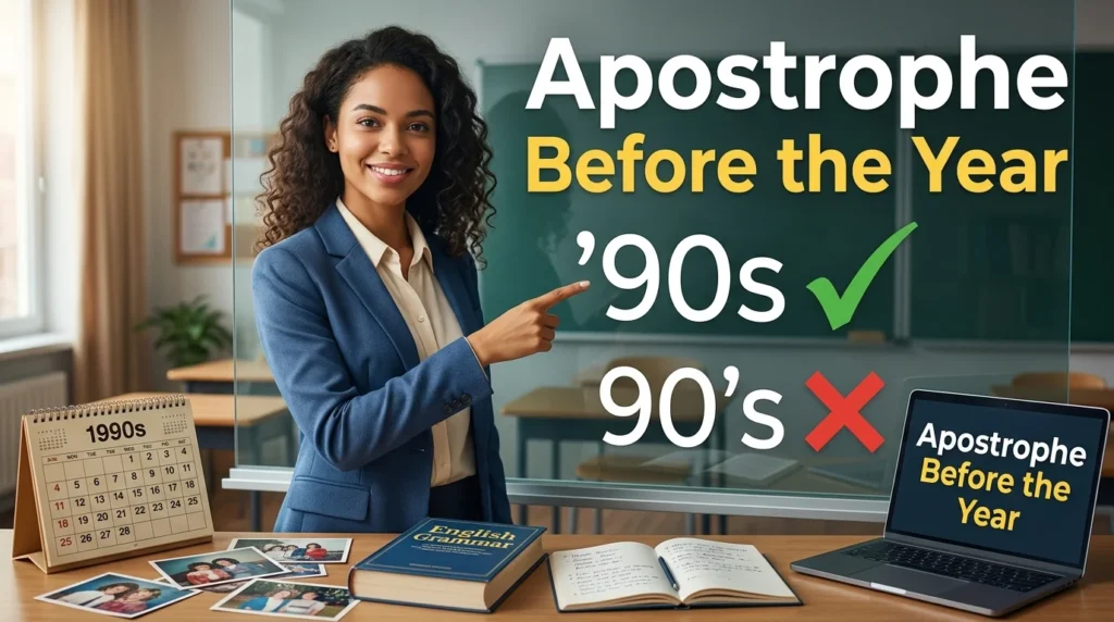 Apostrophe Before the Year