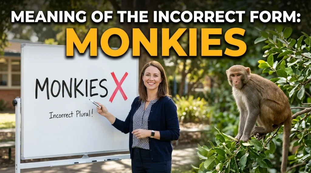 Meaning of the Incorrect Form: Monkies