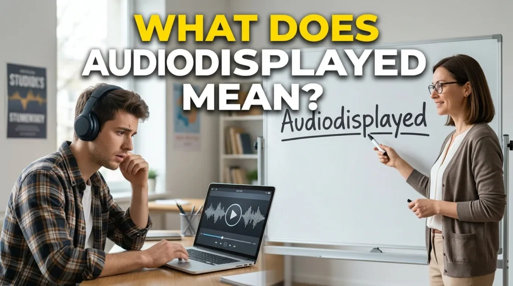 What Does Audiodisplayed Mean?