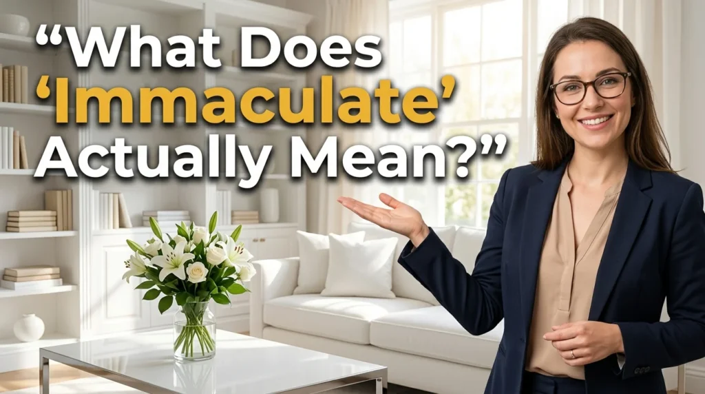 What Does "Immaculate" Actually Mean?