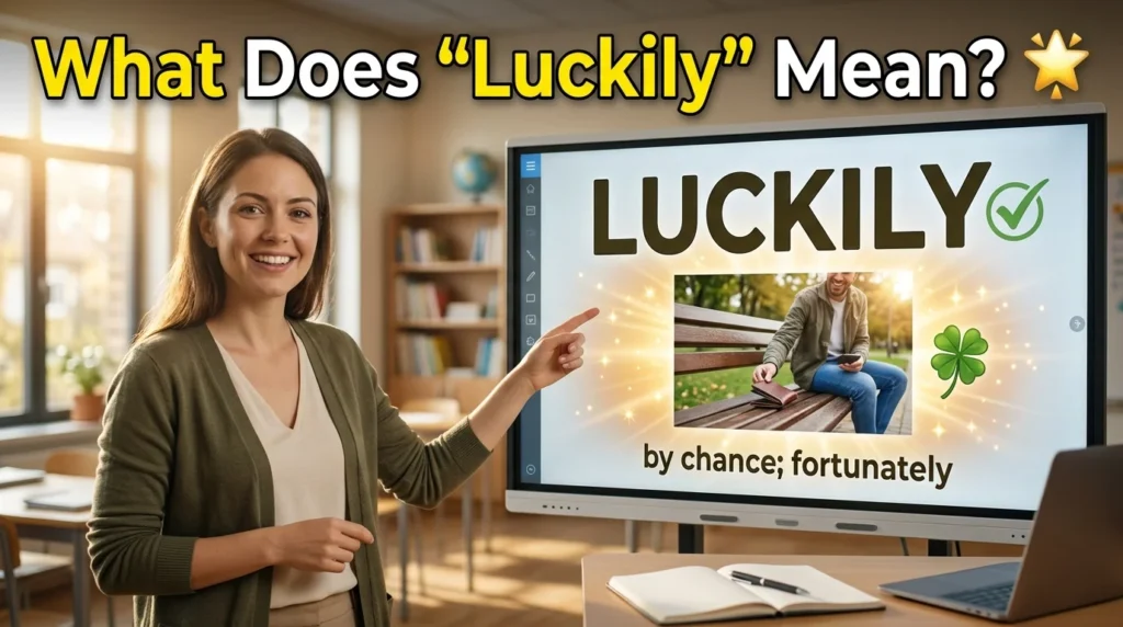 What Does "Luckily" Mean? ๐