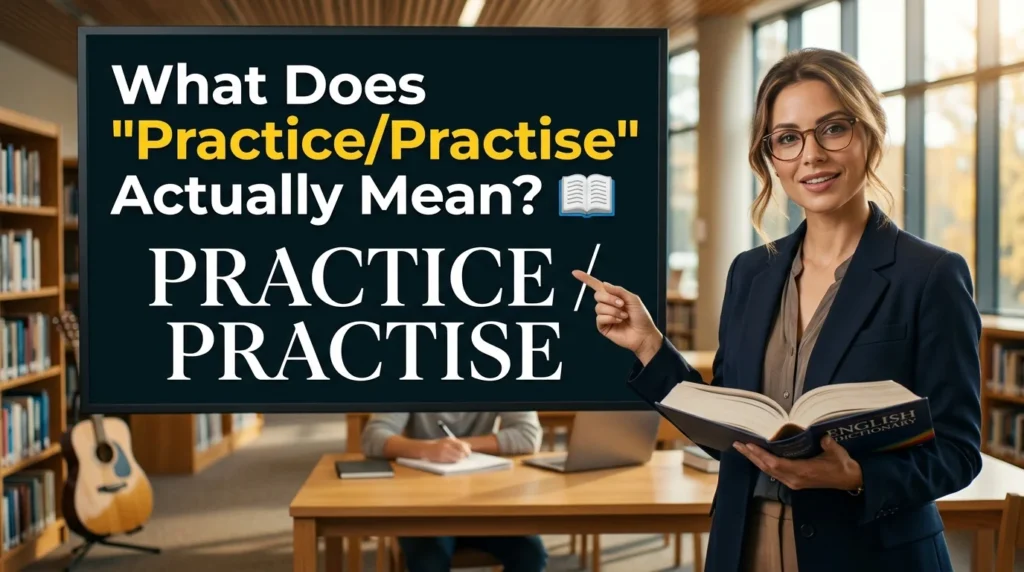 What Does "Practice/Practise" Actually Mean? 📖