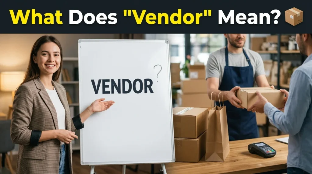 What Does "Vendor" Mean? 📦