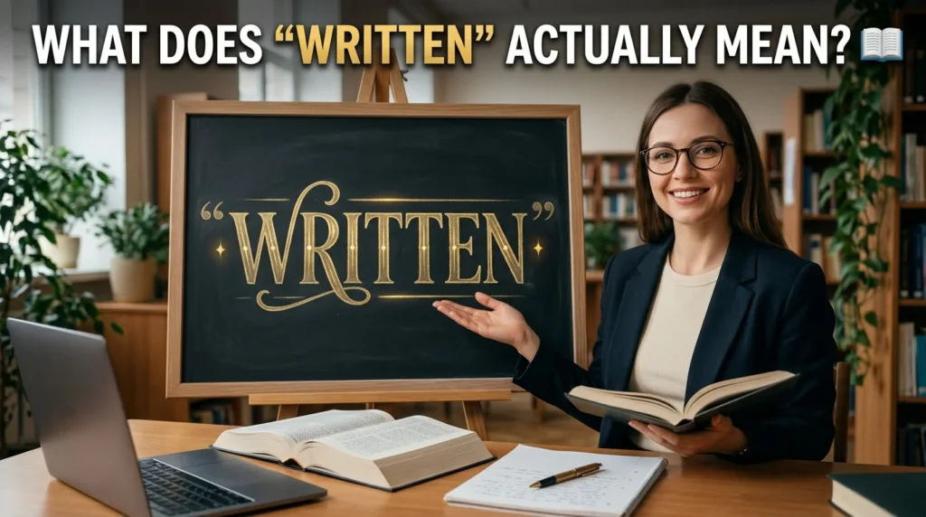 What Does "Written" Actually Mean? 📖