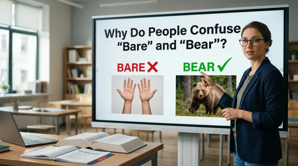 Why Do People Confuse "Bare" and "Bear"?