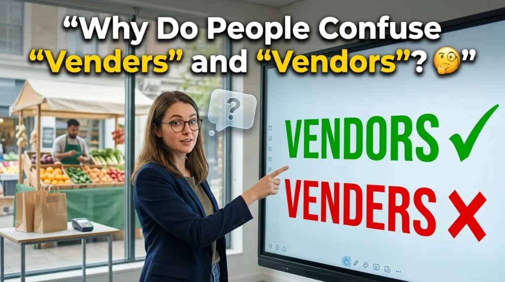 Why Do People Confuse "Venders" and "Vendors"? 🧐