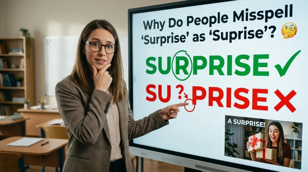 Why Do People Misspell "Surprise" as "Suprise"? 🧐