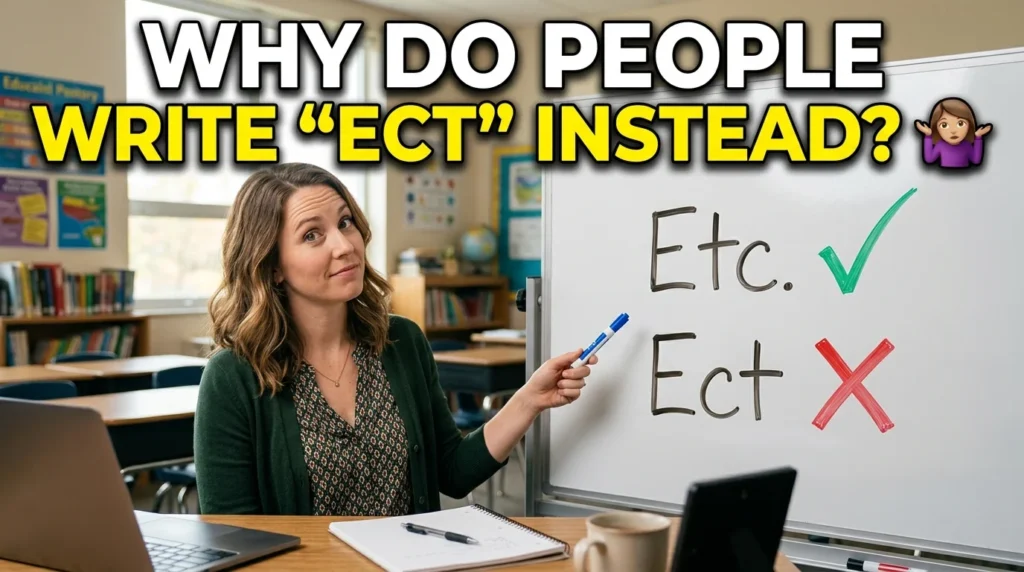 Why Do People Write "Ect" Instead? 🤷‍♀️