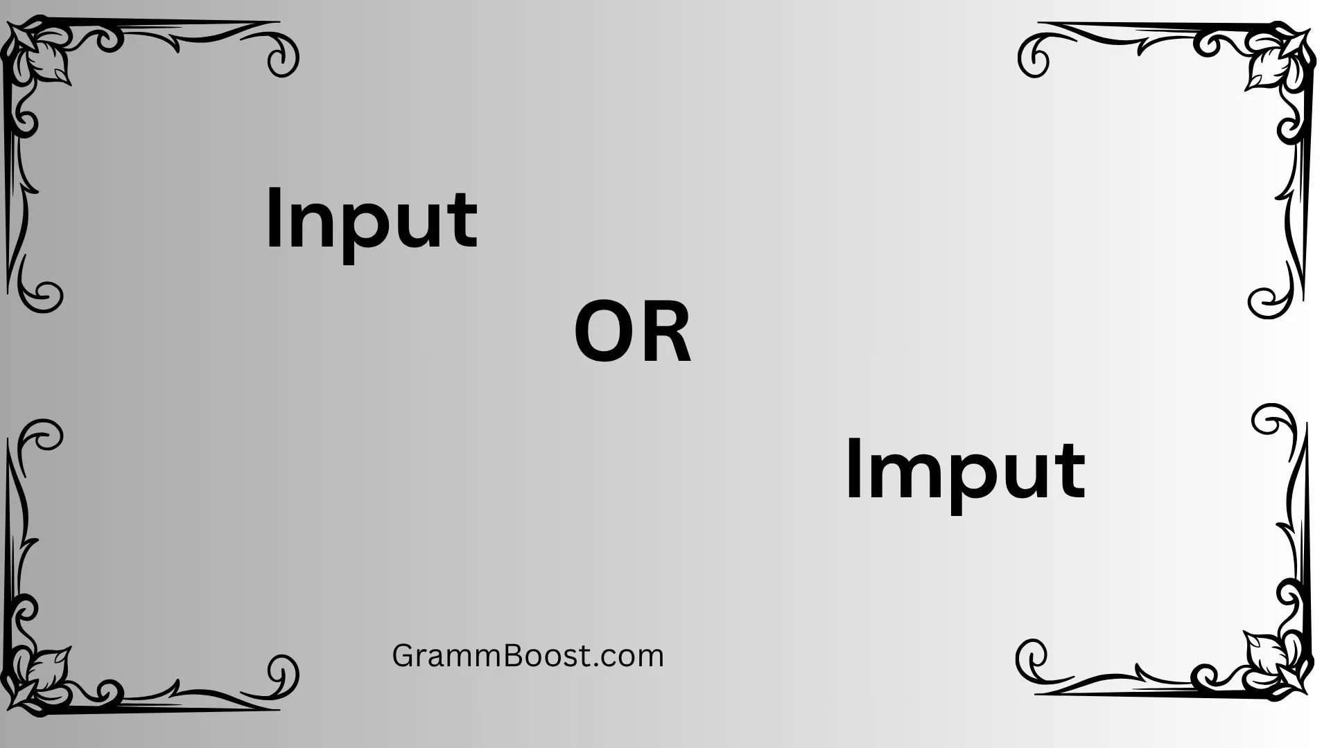 Input or Imput
