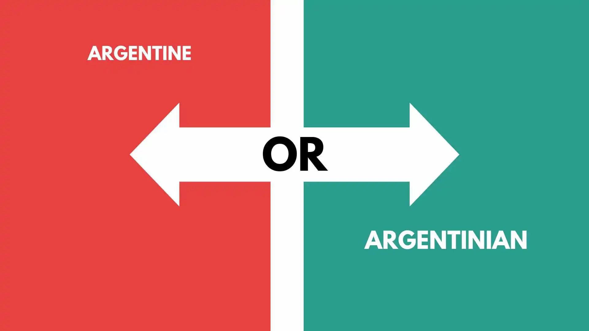 Argentine or Argentinian?