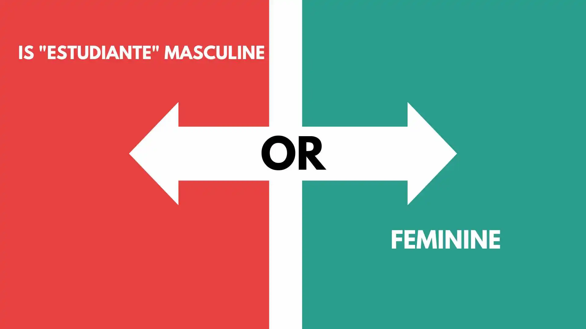 Is "Estudiante" Masculine or Feminine