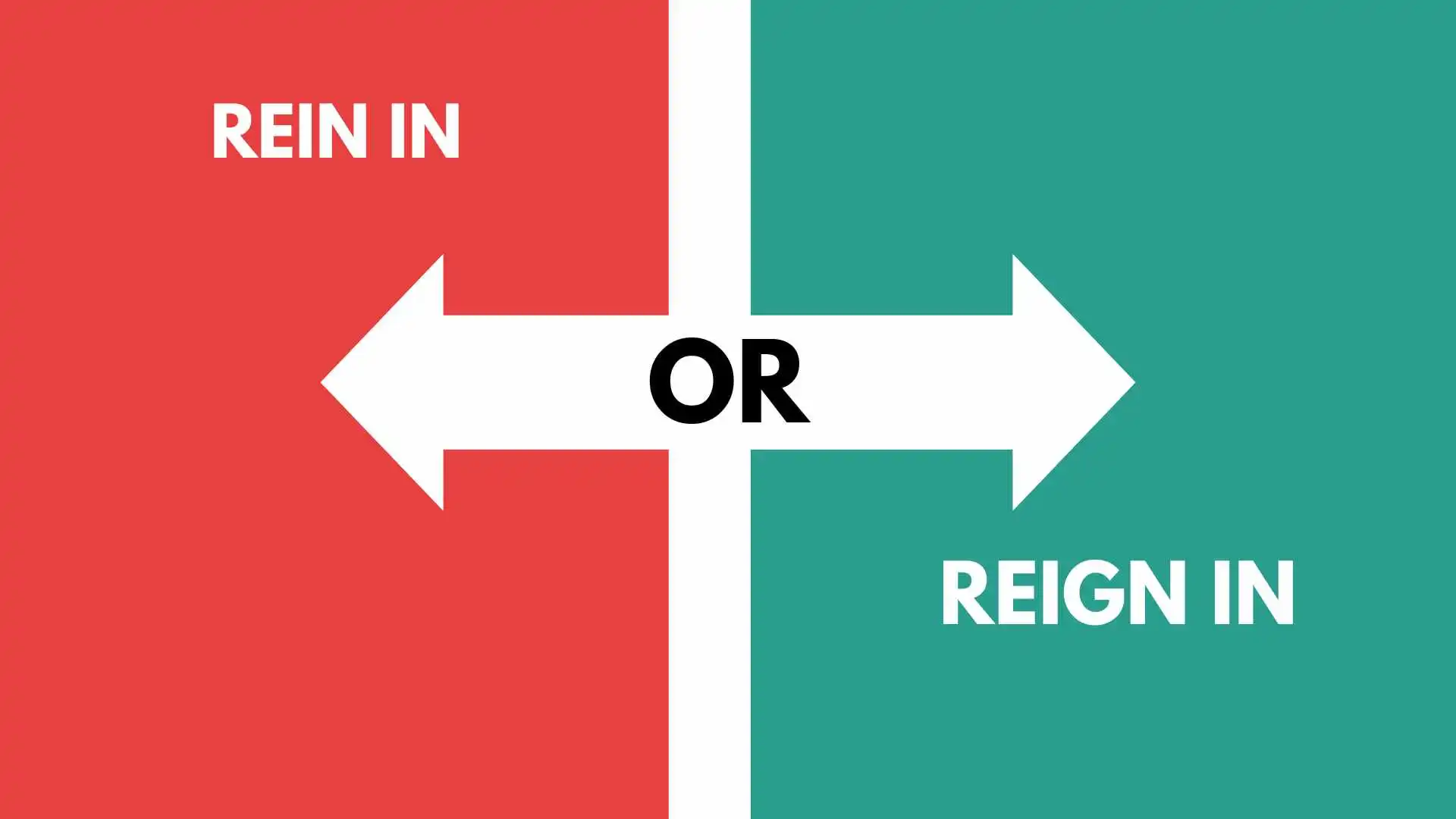 Rein In or Reign In