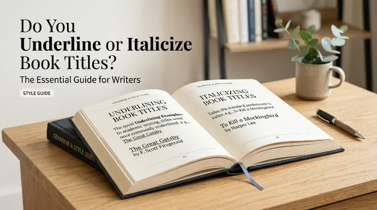 Do You Underline or Italicize Book Titles?