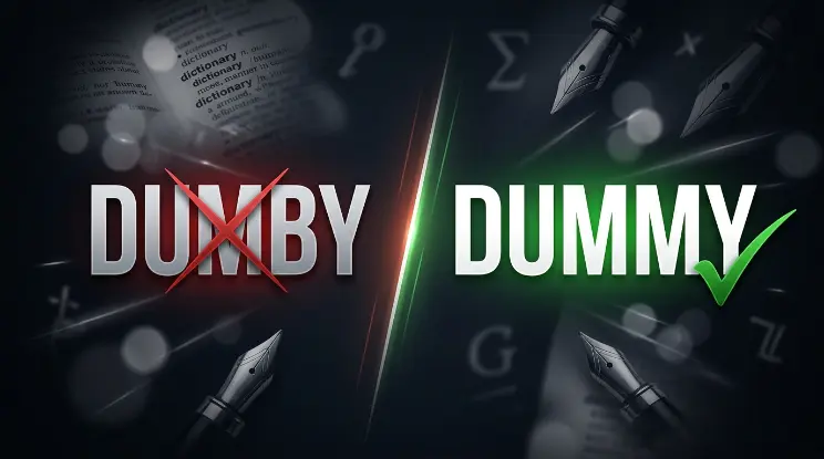 Dumby or Dummy?