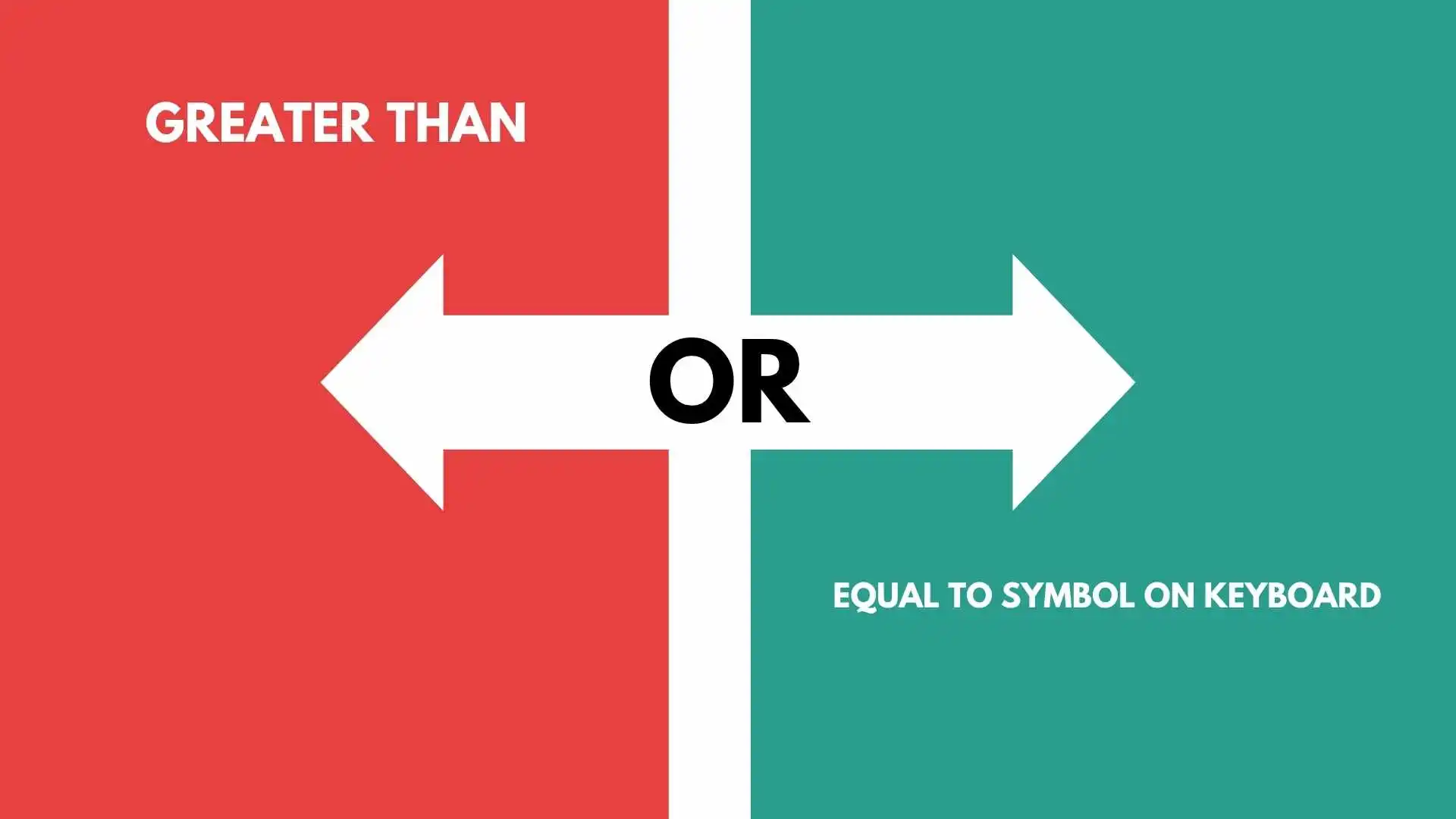Greater Than or Equal To Symbol on Keyboard