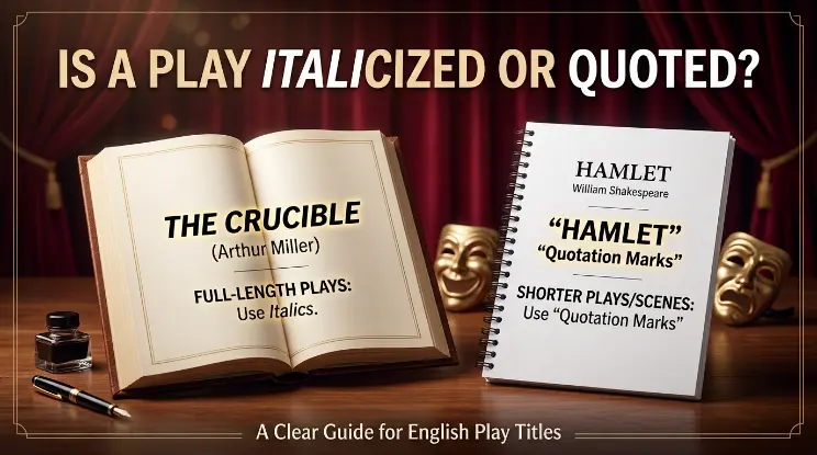 Is a Play Italicized or Quoted