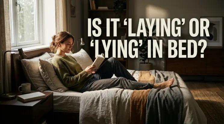 Is It "Laying" or "Lying" in Bed