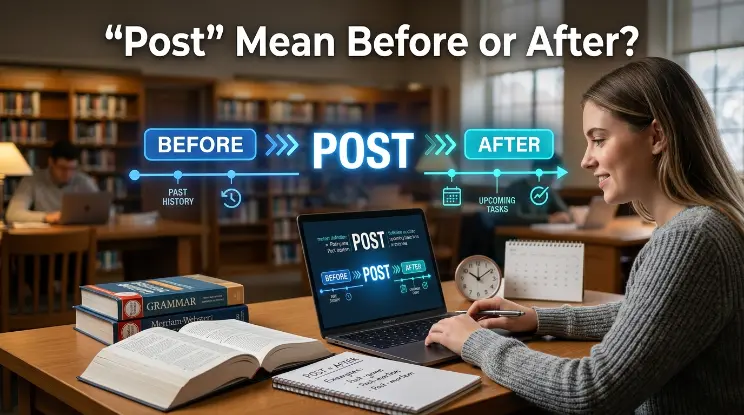 "Post" Mean Before or After?