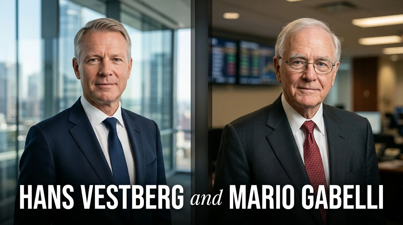 Hans Vestberg and Mario Gabelli