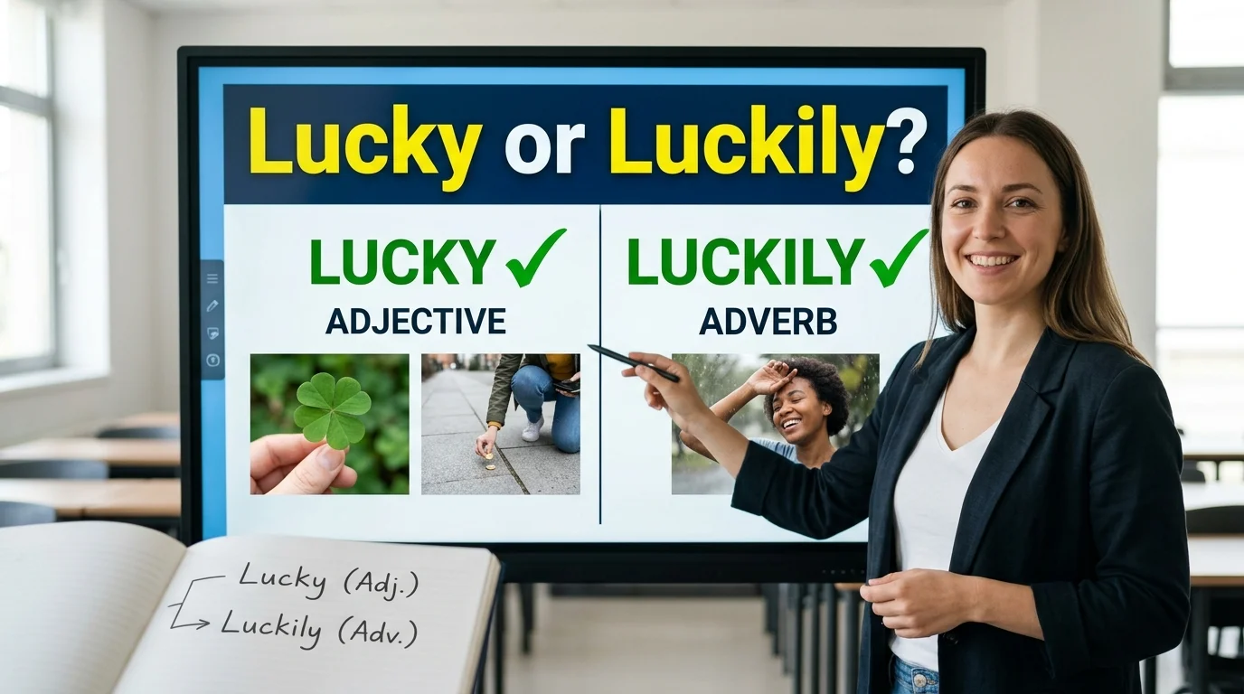 Lucky or Luckily?