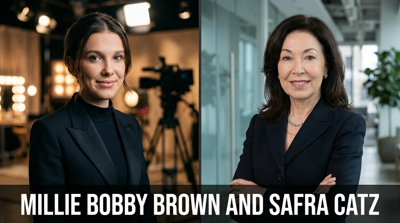 Millie Bobby Brown and Safra Catz
