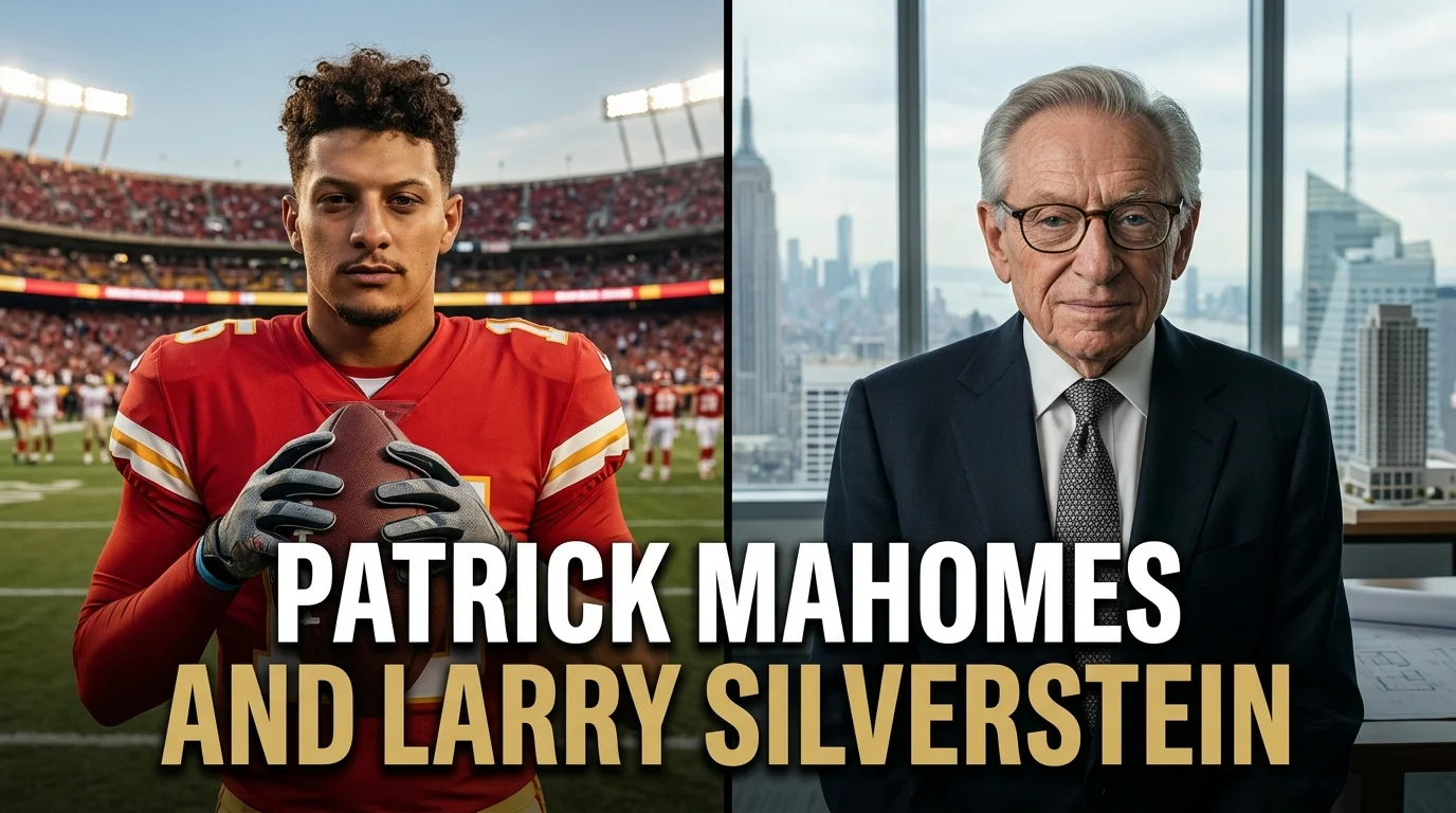 Patrick Mahomes and Larry Silverstein