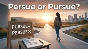 Persue or Pursue