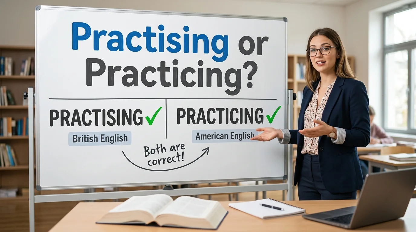 Practicing Rules Practising or Practicing? Common Spelling Mistake Explained 2026