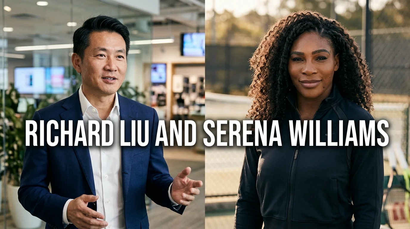Richard Liu and Serena Williams