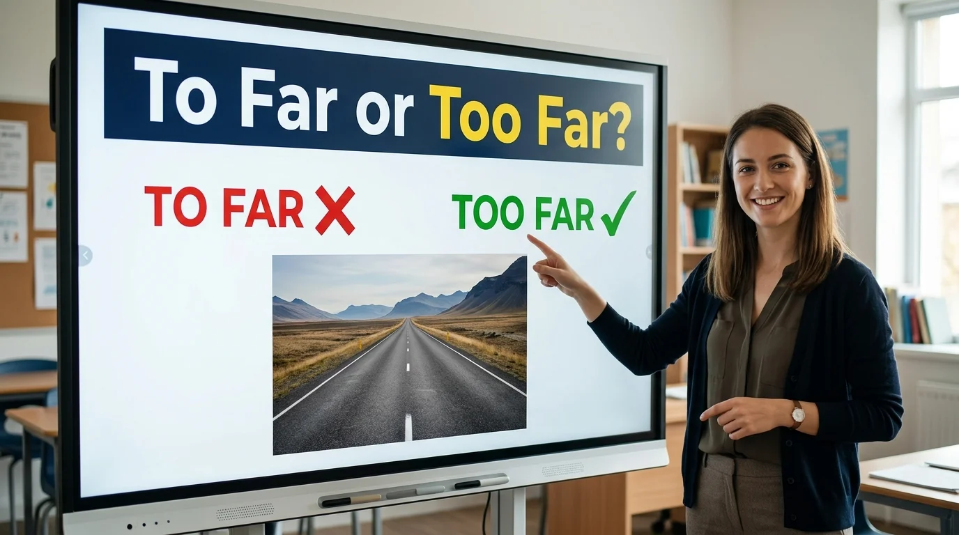 "To Far" or "Too Far"?
