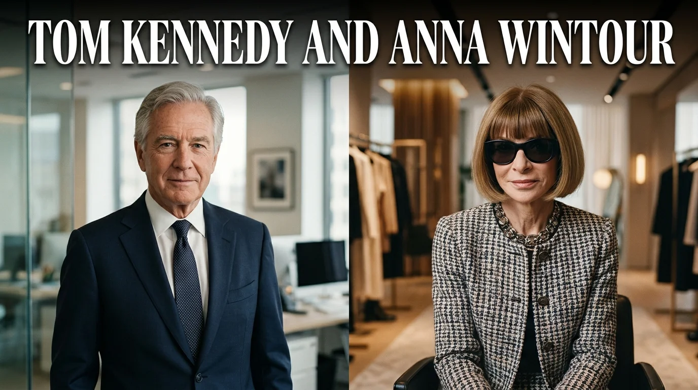 Tom Kennedy and Anna Wintour