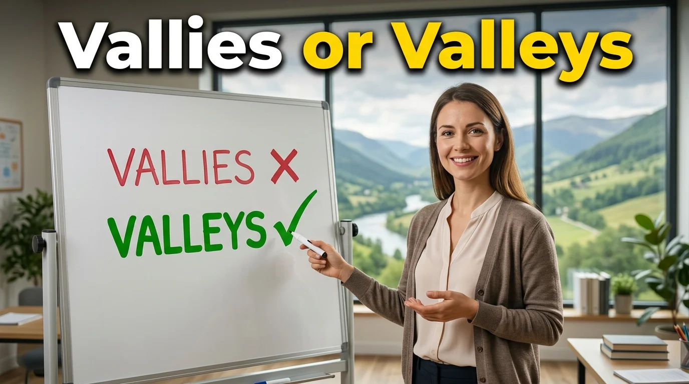 Vallies or Valleys